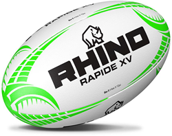 Rhino Rapide XV Rugby-Ball Weiß - Größe 4