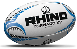 Rhino ballon de rugby Tornado XV blanc taille 5 – ballon de match durable grip