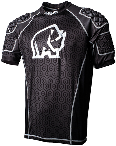 Rhino Rugby Schutzshirt Pro Body Erwachsene schwarz Medium