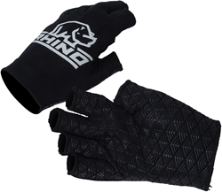 Rhino gants de sport demi-doigts junior noir M/L - prise supplémentaire