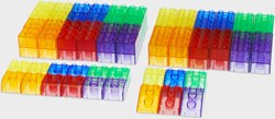 TickiT Bausteine - Transparente Spielzeugblöcke - 90 Stück