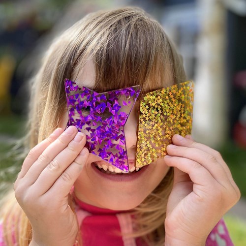 Tickit RAINBOW GLITTER SHAPES-2