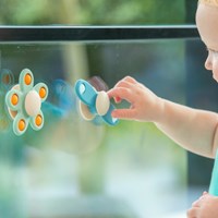 TickiT sensorisches Spielzeug SiliSoft Flower Spinner neutral Silikon-3