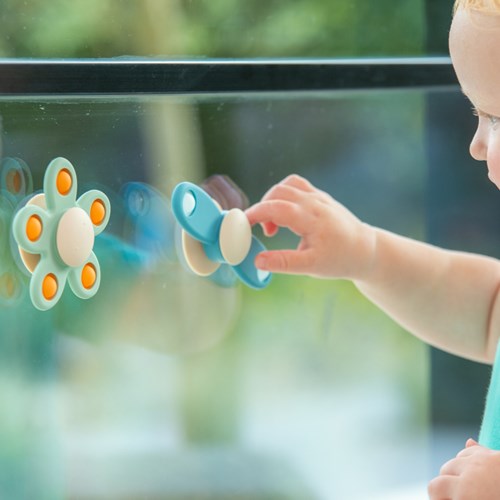 TickiT sensorisches Spielzeug SiliSoft Flower Spinner neutral Silikon-3