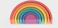 TickiT arches arc-en-ciel en bois - jouet éducatif set 7 pièces