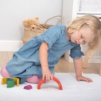 TickiT arches arc-en-ciel en bois - jouet éducatif set 7 pièces-3