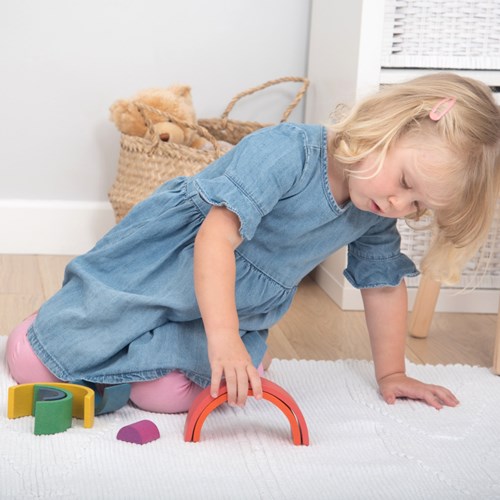 TickiT arches arc-en-ciel en bois - jouet éducatif set 7 pièces-3
