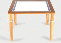 TickiT 73038 Heller Holztisch, höhenverstellbar