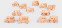 tickit Natural Wooden Vehicles Set - Pk12