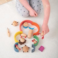 TickiT Holz Meerestiere Spielfiguren - Set aus 10 - nachhaltiges Spielzeug-3