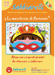 Sabbiarelli album peinture sur sable masques créatifs 4 pièces enfants