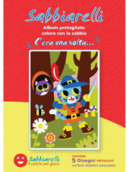 Sabbiarelli album peinture sur sable contes 15x20 cm kit créatif enfant
