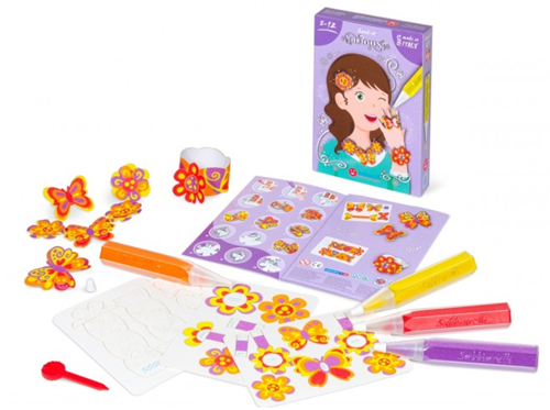 Sabbiarelli Coffret peinture sur sable bijoux - kit créatif pour enfants