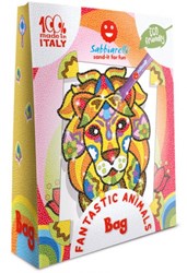 Sabbiarelli kit peinture sur sable animaux fantastiques - sac jouet créatif