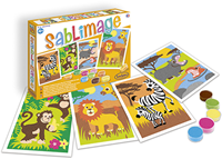 Sentosphère coffret créatif tableaux de sable animaux d'Afrique pour enfants