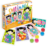 Sentosphère peinture sur sable Kokeshi kit créatif jouet