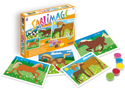 Sentosphère jouet créatif Sablimage Chevaux kit tableaux de sable