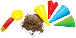 Gowi moules à sable glace - jouet de plage set 5 pièces