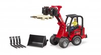 Bruder jouet chargeuse compacte Schaffer 2034 avec accessoires - véhicule de chantier-3