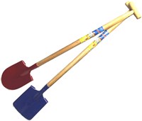 HOT Sports + Toys pelle avec manche en bois et pointe en métal 80 cm jouet
