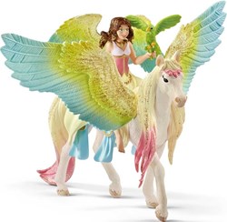 Schleich Bayala - Fée Surah avec Pégase scintillant figurine jouet