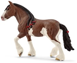 Schleich Farm World Clydesdale Stute Spielfigur - realistisches Pferd