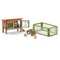 Schleich Farm World - Clapier à lapins Figurine pour enfants 42420