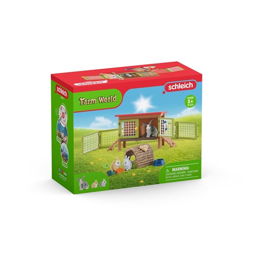 Schleich Farm World - Clapier à lapins Figurine pour enfants 42420-2