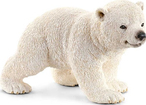 Schleich Safari Eisbärjunges - realistisches Spielfigur Eisbär