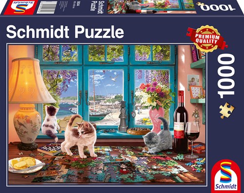 Schmidt puzzle animaux chats 1000 pièces - puzzle adulte-2