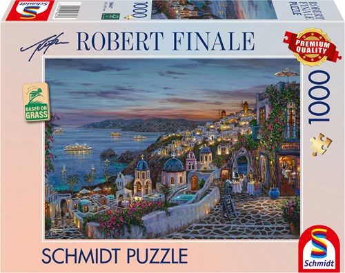 Schmidt Puzzle Santorini Sonnenuntergang 1000 Teile Puzzle Erwachsene-2