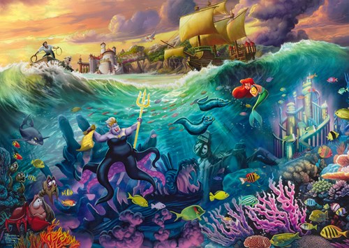 Schmidt Puzzle Disney Arielle Ursula 1000 Teile Jigsaw Puzzle