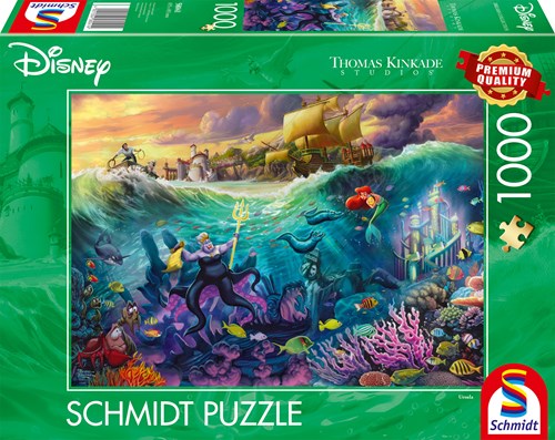 Schmidt Puzzle Disney Arielle Ursula 1000 Teile Jigsaw Puzzle-2