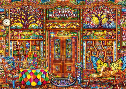 Schmidt Puzzle Gläserne Menagerie 1000 Teile Fantasie Erwachsene