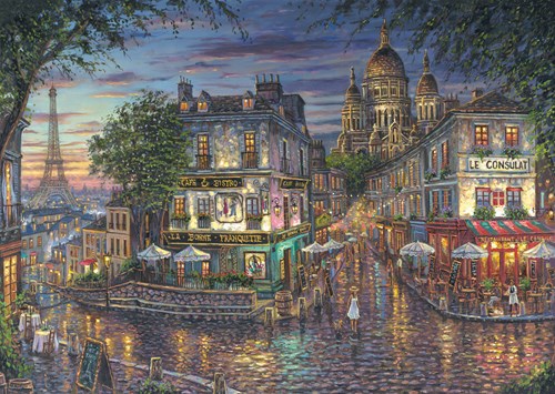 Schmidt Puzzle Montmartre Landschaft 1000 Teile Karton Erwachsene