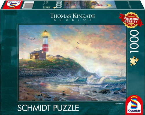 Schmidt Puzzle Leuchtturm der Hoffnung Thomas Kinkade Studios 1000 Teile-2