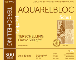 Schut papier Schut Terschelling Aquarelpapier 30x30 cm 300gr 20 vel