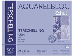 Schut papier Schut Terschelling Aquarelpapier Glad 24x30 cm 300gr 20 vel
