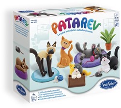 Sentosphère pâte à modeler set chat - coffret créatif 9 pièces