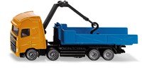 Siku Volvo Kran-LKW Spielzeugauto mit drehbarem Kran und abrollbarer Mulde