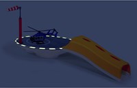 Siku plateforme d’atterrissage hélicoptère jouet - Héliport avec hélicoptère 1:87-3