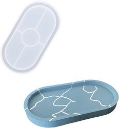 Jesmonit-Silikonform, 18 x 9,5 cm, ovale Schale