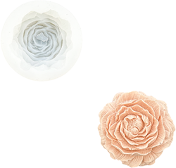 Jesmonit-Silikonform, 9,5 x 3,7 cm, große Rose