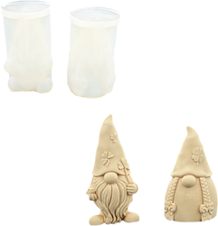 Jesmonite-Silikonform-Set, 9,5 x 5 cm, Zwergjunge und -mädchen
