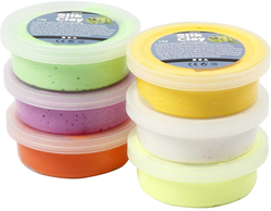 Creativ Company Silk Clay Modelliermasse Frühlingsfarben 6x14 Gramm Set