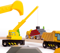 BigJigs Holz-Baufahrzeuge - Konstruktionsspielzeug Set - 5-teilig-3