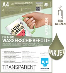 Skullpaper Skullpaper Transferfolie Inkjet A4 8 Blatt transparent