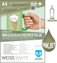 Skullpaper Skullpaper Transferfolie Inkjet A4 8 Blatt weiß