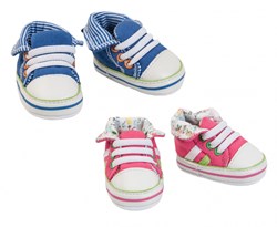 Heless chaussures de poupée baskets bleues 30-34 cm accessoire poupée