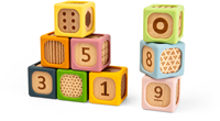 Bigjigs Holz weiche Sortierbausteine - pädagogisches Spielzeug 9-teilig-2